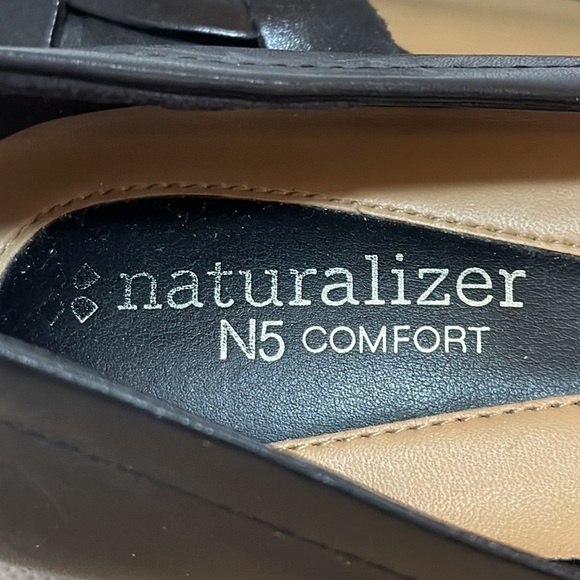 Naturalizer N5 Comfort Black Leather Maude Ballet Flat Size 8 - EUC - Picture 2 of 12